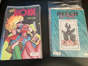 Wow! 30 ADULT/UNDERGROUND S&M/Bondage COMIX! 16 THE BLONDE + 13 BITCH IN HEAT +1