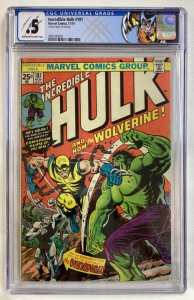 Incredible Hulk #181 - CGC 0.5 - Marvel - 1974 - 1st appearance of Wolverine! 