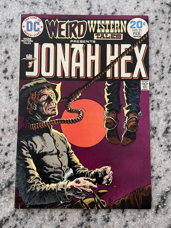 Weird Western Tales # 21 NM DC Comic Book Jonah Hex Cowboy Noose Cover Art J920