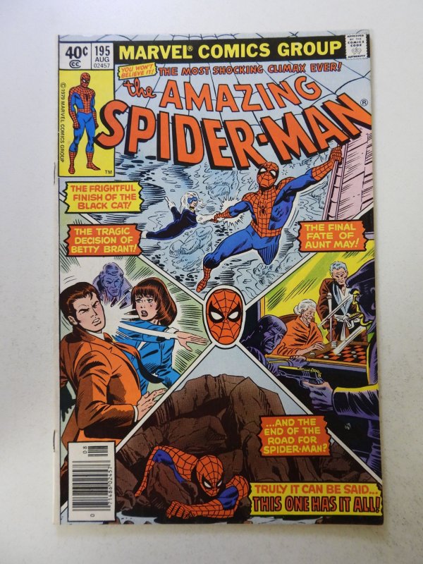 The Amazing Spider-Man #195 (1979) 2nd appearance of Black Cat FN- condition