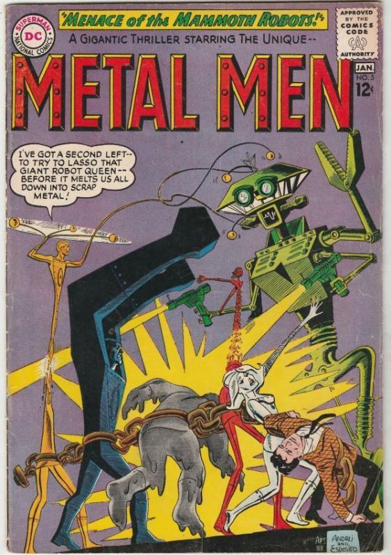Metal Men #5 strict FN 6.0   Appearance - The Mammoth Robot   Many more up