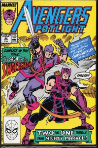 Avengers Spotlight #22 (1989) Swordsman [Key Issue]