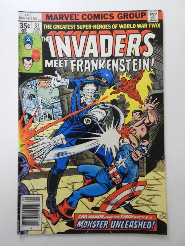 The Invaders #31 (1978) vs The Frankenstein Monster!! Beautiful VF- Condition!