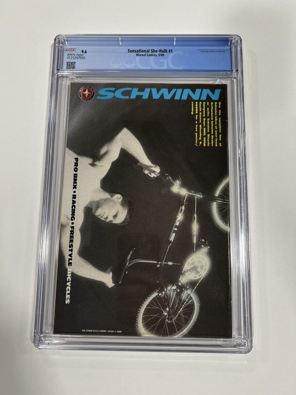 SENSATIONAL SHE-HULK CGC 9.6 WHITE PAGES MARVEL 1989 