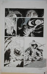 BO HAMPTON original art, MAGIC the GATHERING SHANDALAR #2, 1996, 11x17, Valiant