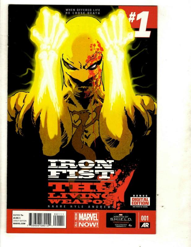 10 Marvel Comics Iron Fist 1 2 3 All New All Different Avengers 1 2 3 4 5 + CJ15