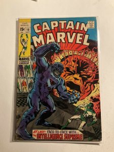 Captain Marvel 16 Very Fine vf 8.0 Marvel