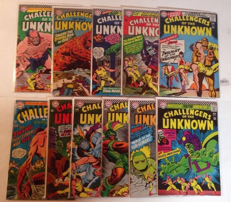 Challengers Of The Unknown 48 49 50 51 52 53 54 56 57 59 70 FN Lot Set Run