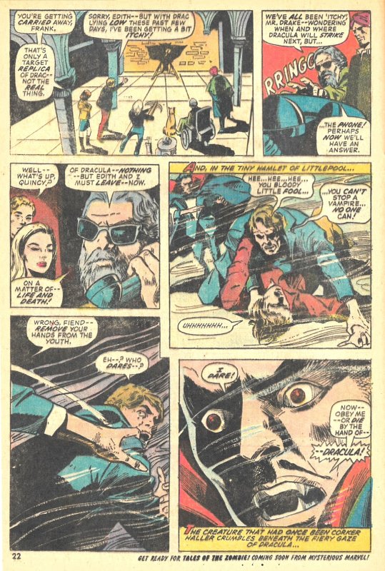TOMB OF DRACULA #9 (Jun1973) 8.0 VF Marv Wolfman!  Gene Colan!  Gil Kane Cover!