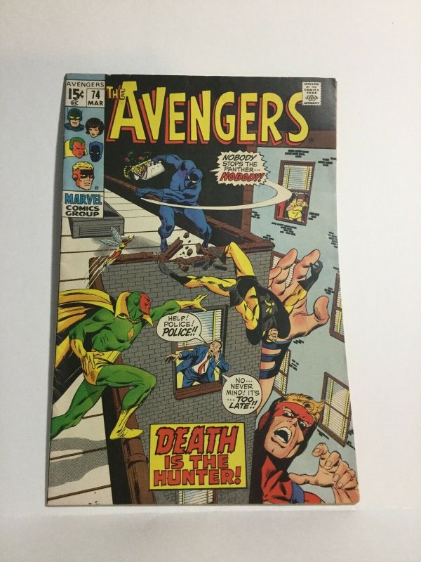 Avengers 74 Fn Fine 6.0 Marvel Comics