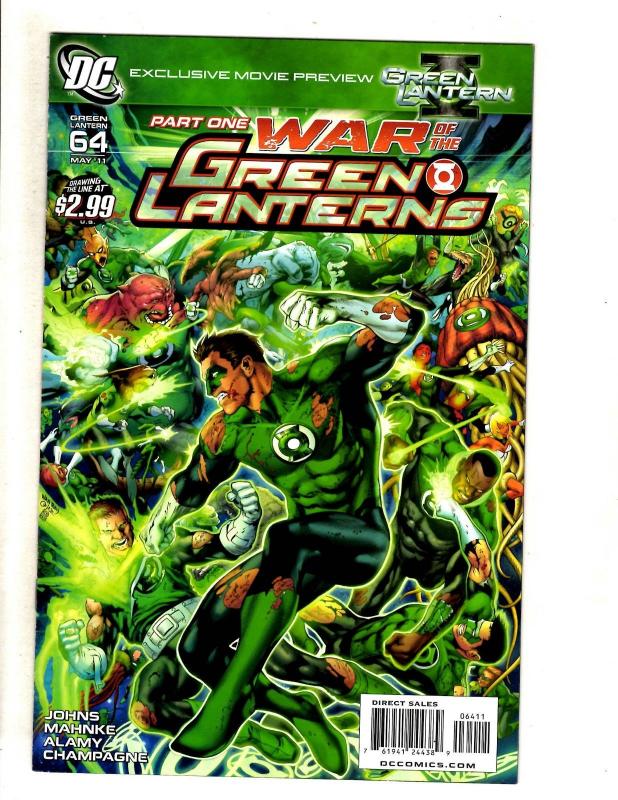 Lot Of 9 Green Lantern DC Comic Books # 58 59 (2) 60 64 65 66 (2) 67 Flash MF18