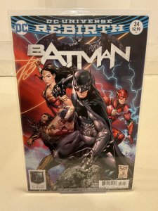 Batman #34  Tony Daniel Justice League Variant!  2018  9.0 (our highest grade)