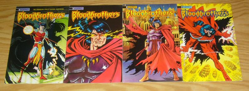 Blood Brothers #1-4 VF/NM complete series - blood wing spin-off  phil hester art