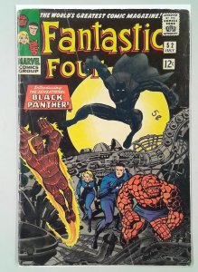 FANTASTIC FOUR (1961) #52 FIRST APPEARANCE BLACK PANTHER (GOOD)
