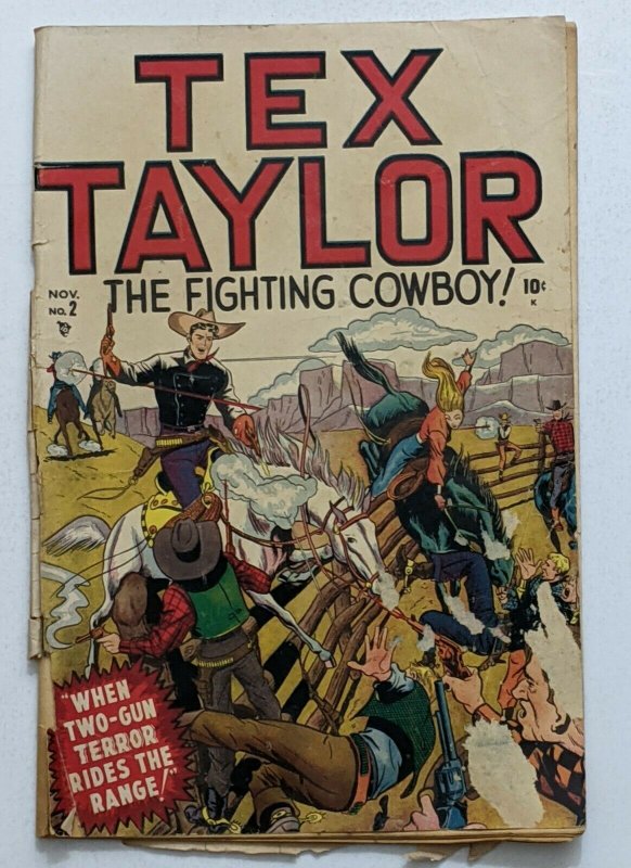 Tex Taylor #2 (Nov 1948, Timely) Fair/Good 1.5 