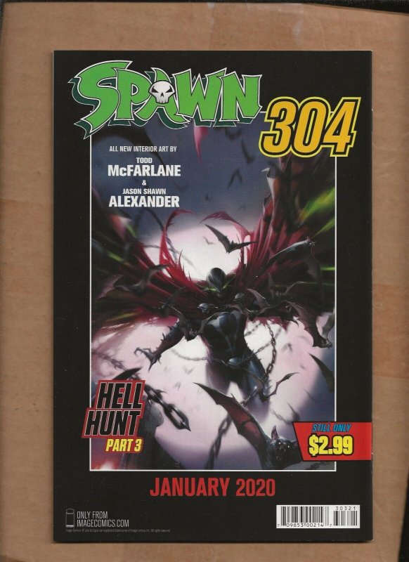 SPAWN #303 TODD MCFARLANE COVER B VARIANT  IMAGE COMICS  1ST PRINTING SHE 