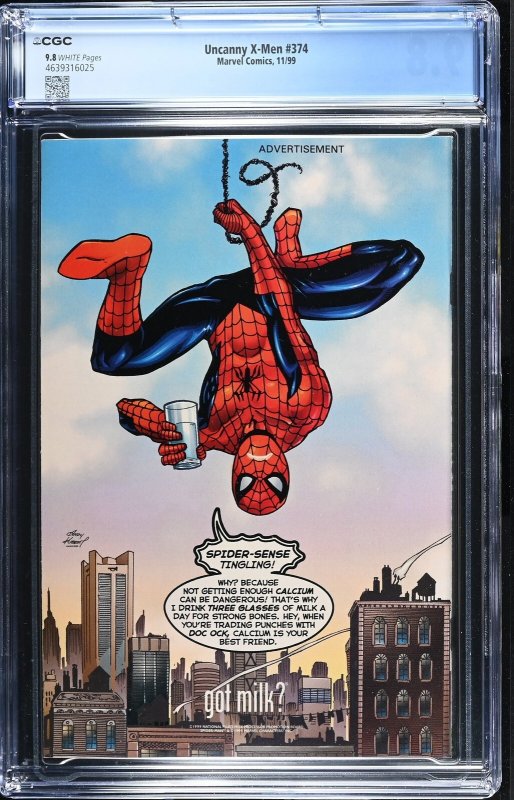 Uncanny X-Men #374 (11/99) Graded CGC 9.8