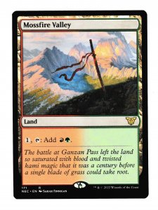 MOSSFIRE VALLEY | RARE | COMMANDER: KAMIGAWA NEON DYNASTY #171 | MTG 2022
