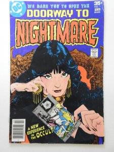 Doorway to Nightmare #1 (1978) Starring Zatanna! Solid VG- Condition!