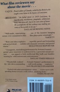 BELIZAIRE the Cajun, a novel, PITRE,1988