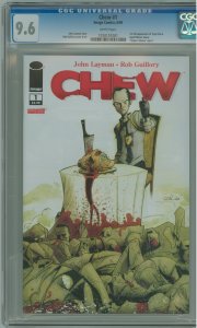 Chew #1 (2009) CGC 9.6! 1st Full Appearance of Tony Chu & Agent Mason Savoy!