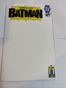 Absolute Batman (2025) # 1 (NM) Sketch Blank • DC Comics
