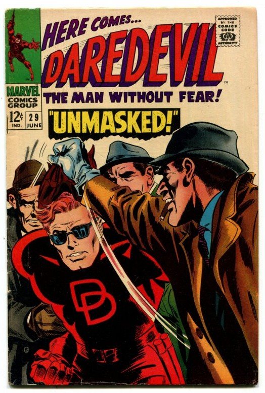 DAREDEVIL #29 (7.0) 1967 Stan Lee & Gene Colan Silver Age Marvel ID97H