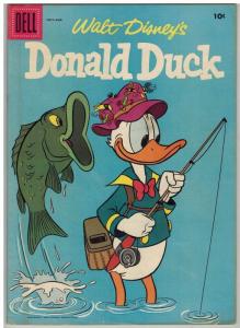 DONALD DUCK 54 VG-F July-Aug 1957 FORBIDDEN VALLEY