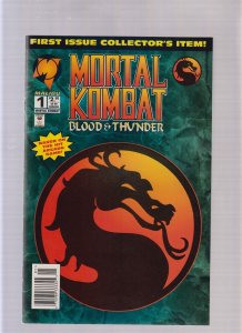 Mortal Combat Blood & Thunder #1 - Newsstand Logo Variant (8.5/9.0) 1994