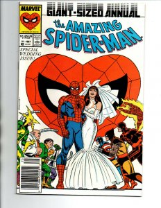 Amazing Spider-man Annual #21 Both Editions - Mary Jane - Wedding - 1987 - NM