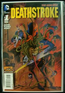 DC Deathstroke #1 Variant Monsters of the Month Cover