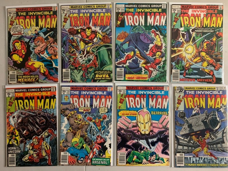 Iron Man lot #93-153 Marvel (average 5.0 VG/FN) 35 different (1976 to 1981)