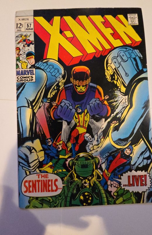 The X-Men #57 (1969) Neal adams the sentinels live