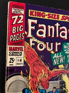 FANTASTIC FOUR King-Size Special #4 VG+ Condition
