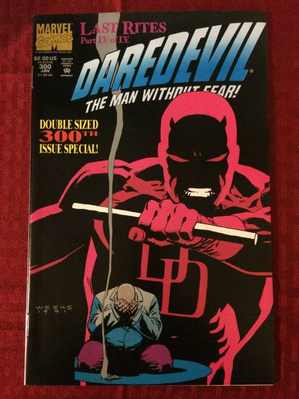 Daredevil #300 1991 Double Sized 300th Issue NM- Marvel Comics 