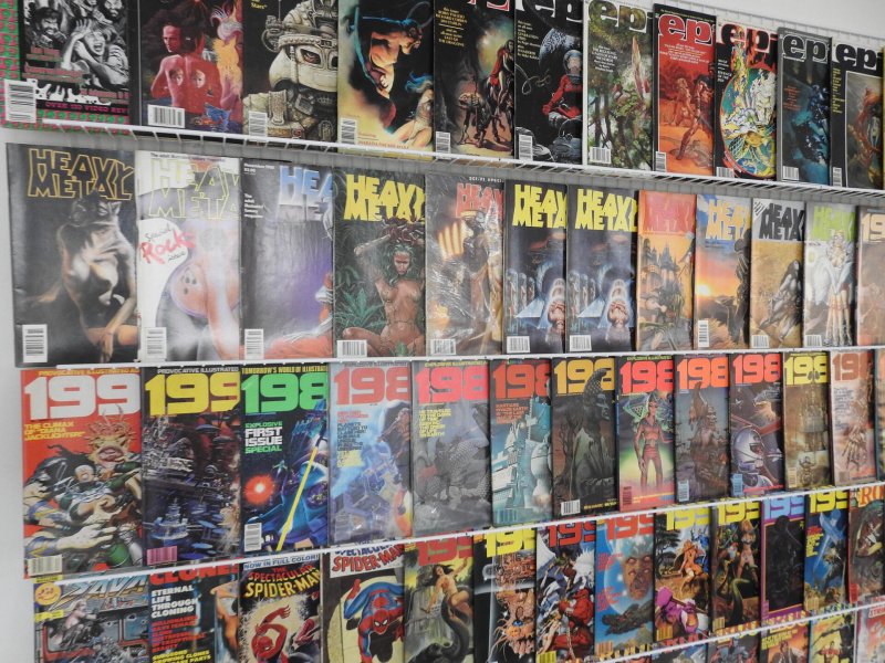 Huge Lot 85 Magazines W/ 1984, Rook, Spider-Man, Epic, +More Avg FN Condition!