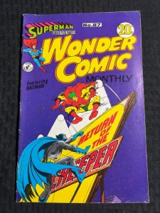 Vintage WONDER COMIC Australian Comic #87 VG+ 4.5 Batman vs The Creeper