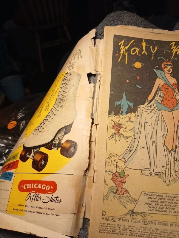 KATY KEEENE #40 Paper Dolls Intact 1958 BILL WOGGON ARCHIE Scifi Book SILVER AGE