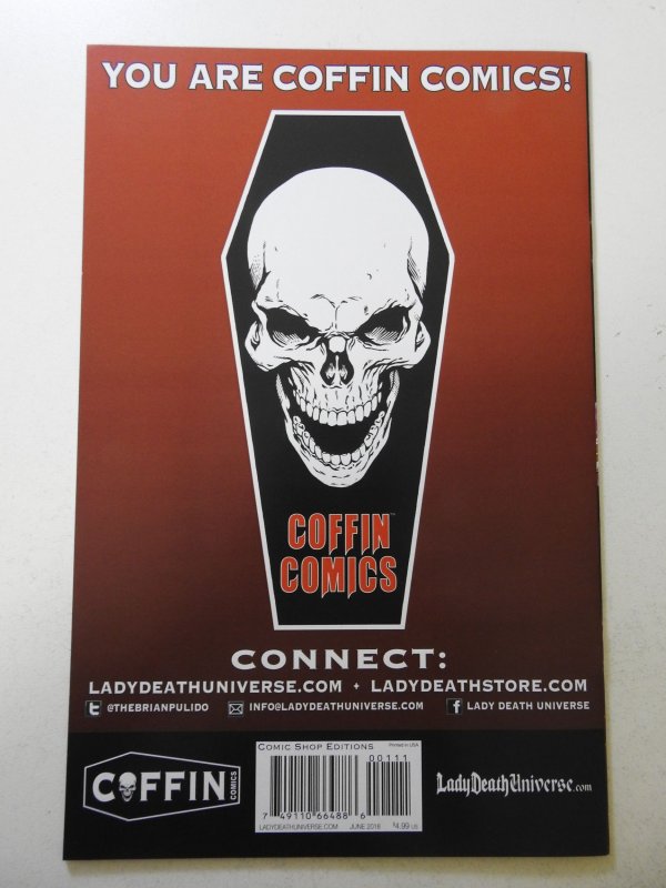 Lady Death: Unholy Ruin #2 (2018) NM Condition! Signed W/ COA!