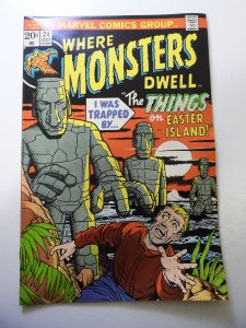 Where Monsters Dwell #24 (1973) FN Condition