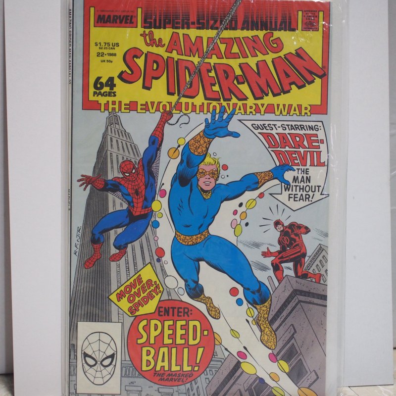 The Amazing Spider-Man Annual #22 (1988) Near Mint Unread First Speed-Ball!