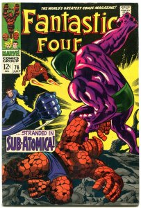 FANTASTIC FOUR #76 1968- SILVER SURFER-JACK KIRBY ART FN+