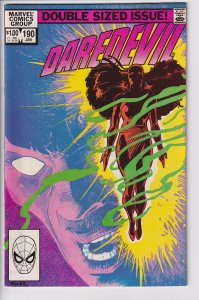DAREDEVIL #190 (Jan 1983) VF 8.0, double sized issue! Frank Miller!