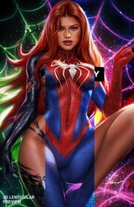 SIGNED Con Artists #3 || Khamunaki Scarlett Webslinger LENTICULAR || LTD 50