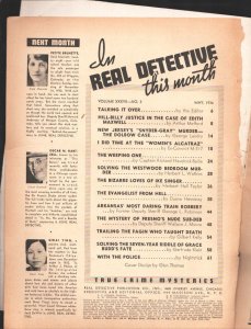 Real Detective 5/1936-Hill-Billy Justice-True Crime Mysteries-Crime scene pix...