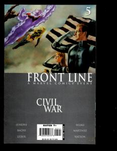 11 Front Line Civil War Marvel Comics # 1 2 3 4 5 6 7 8 9 10 Sketchbook RP2