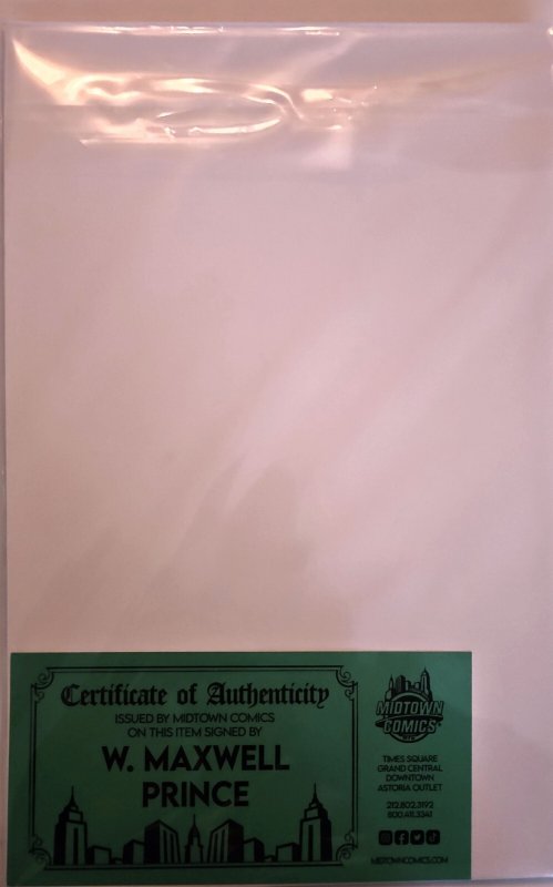 Superman: The Kryptonite Spectrum #1C signed by W. Maxwell Prince NM wCOA