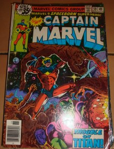 Captain Marvel #59 Pat Broderick Cover Art Drax the Destroyer Starfox