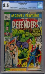 MARVEL FEATURE #1 CGC 8.5 1ST DEFENDERS