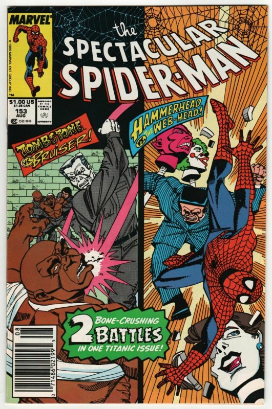 Spectacular Spider-Man #153 (Marvel, 1989) VF